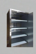 6 FT stainless steel lockable storage cabinet with shelves

Industrial garage cabinet with anti-fingerprint finish

Interior view of adjustable shelf stainless steel cabinet

Workshop steel cabinet with secure locking doors

Commercial metal storage cabinet for tools and supplies