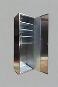 6 FT stainless steel lockable storage cabinet with shelves

Industrial garage cabinet with anti-fingerprint finish

Interior view of adjustable shelf stainless steel cabinet

Workshop steel cabinet with secure locking doors

Commercial metal storage cabinet for tools and supplies