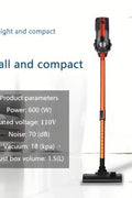 600W Compact Vacuum Cleaner with HEPA Filter – Full View

Bagless Multi-Surface Vacuum for Carpets, Rugs & Hard Floors

Lightweight Vacuum Cleaner with Attachments

Dust Container and HEPA Filter Components

Vacuum Packaging and Accessories Overview

Easy-to-Store Compact Vacuum for Small Spaces

High Suction Cyclonic HEPA Vacuum Close-Up