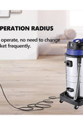 New 60L Wet & Dry Vacuum Cleaner – Heavy Duty Stainless Steel Shop Vac for Industrial & Commercial Use V5060L - with | Sold by Uncle Wiener's Wholesale