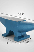 New 66 lbs Blacksmith Forged Steel Anvil with Round Horn – C051 - with | Sold by Uncle Wiener's Wholesale