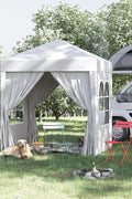 “Pop-up canopy tent with sidewalls for outdoor events”

“Removable sidewall panel of 6.6x6.6 FT tent”

“Close-up of waterproof fabric and window panel”

“Tent set up in a backyard party environment”

“Folded pop-up tent for easy storage and transport”

