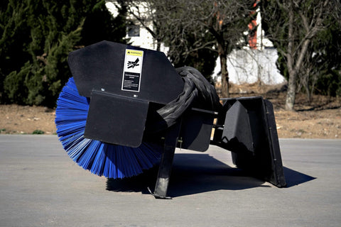 72" Hydraulic Skid Steer Angle Broom on Pavement
Side View of Skid Steer Sweeper with Steel Bristles
Heavy-Duty Skid Steer Snow and Dirt Broom Attachment
Close-up of SBA72RB2 Bristle Set on Angle Broom
Mounted Skid Steer Broom in Outdoor Worksite