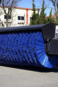 72" Hydraulic Skid Steer Angle Broom on Pavement
Side View of Skid Steer Sweeper with Steel Bristles
Heavy-Duty Skid Steer Snow and Dirt Broom Attachment
Close-up of SBA72RB2 Bristle Set on Angle Broom
Mounted Skid Steer Broom in Outdoor Worksite