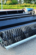 72-Inch Skid Steer Hydraulic Rotary Tiller Attachment – Heavy-Duty Soil Conditioner – Model 003-04-72-002A – Black