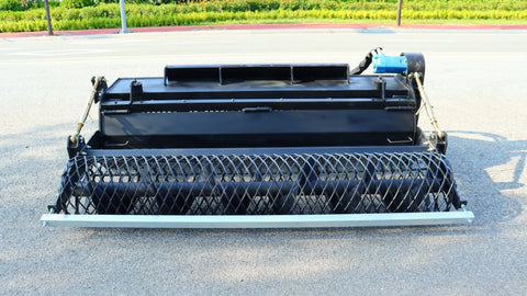 72-Inch Skid Steer Hydraulic Rotary Tiller Attachment – Heavy-Duty Soil Conditioner – Model 003-04-72-002A – Black