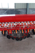 8FT 3-point hitch grain and fertilizer seeder for tractors
Red tractor seeding attachment with fertilizer rows
Heavy-duty farm planter attachment – 8 FT and 4 FT seeder