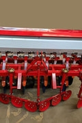 8FT 3-point hitch grain and fertilizer seeder for tractors
Red tractor seeding attachment with fertilizer rows
Heavy-duty farm planter attachment – 8 FT and 4 FT seeder