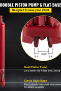 8-Ton Long Ram Hydraulic Jack – Full Side View in Red
Hydraulic Long Ram Jack – Pump Handle and Cylinder Detail
Heavy-Duty 8 Ton Jack – Top Cap and Piston Close-Up
Red Steel Long Ram Jack – Mounted on Engine Hoist Setup
Shop Crane Hydraulic Jack – Long Stroke Adjustment View