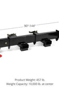 90″ 12 FT ADJUSTABLE FORKLIFT SPREADER BEAM - with | Sold by Uncle Wiener's Wholesale