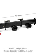 90″ 12 FT ADJUSTABLE FORKLIFT SPREADER BEAM - with | Sold by Uncle Wiener's Wholesale