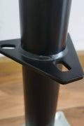 “A-frame topwind trailer jack with removable foot plate”

“Utility trailer jack with 15 inch lift and 5000 lb rating”

“Black heavy-duty topwind jack with foot for RV or cargo trailers”