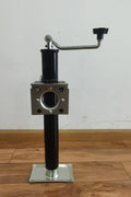 “A-frame topwind trailer jack with removable foot plate”

“Utility trailer jack with 15 inch lift and 5000 lb rating”

“Black heavy-duty topwind jack with foot for RV or cargo trailers”
