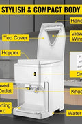• “Adjustable commercial ice crusher machine with 5.1L hopper”
• “Electric ice shaver with triple blade and safety cover”
• “Countertop ice crushing machine for drinks and snow cones”
• “High-volume ice shaver with reverse switch and drain port”