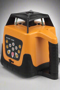 Side View of Industrial Rotary Laser Level with Anti-Slip Handle and Control Buttons
