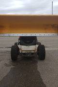 Bendall skid steer snow pusher attached to loader

Yellow snow box blade for skid steer

Heavy-duty snow bucket blade in winter setting

96-inch Bendall box blade in commercial snow use

Rear angle of Bendall snow blade showing mold board


