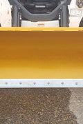Bendall skid steer snow pusher attached to loader

Yellow snow box blade for skid steer

Heavy-duty snow bucket blade in winter setting

96-inch Bendall box blade in commercial snow use

Rear angle of Bendall snow blade showing mold board

