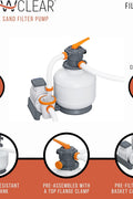 “Bestway Flowclear Sand Filter Pool Pump with Hoses – 3000 GPH”

“Above-ground pool sand filtration system by Bestway”

“Model 58500 sand filter with pressure gauge”

“Flowclear 2200 GPH pump system for pools”

“6-position valve Bestway sand filter system”