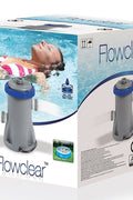 Bestway Flowclear 1500 GPH Pool Filter Pump front view
Bestway 58390 pump for above-ground pools
Bestway filter pump 1500 gallons per hour