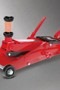 Big Red 3-Ton SUV Trolley Jack – Full View with Extended Saddle
Extended Height Hydraulic Jack – Front Angle in Red Steel Frame
Big Red SUV Jack – Adjustable Saddle Height Demo
T83006XB Floor Jack – Compact Storage with Handle and Wheels