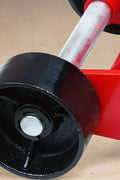 Big Red Steel Floor Jack – 2 Ton Hydraulic Lift Tool
Low Profile Red Garage Jack – Model T83502
Hydraulic Car Jack with Pedal and Casters
Heavy-Duty Vehicle Jack – Wide Base Support
Close-Up of Floor Jack Casters and Lifting Arm