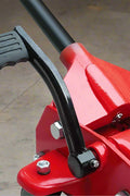 Big Red Steel Floor Jack – 2 Ton Hydraulic Lift Tool
Low Profile Red Garage Jack – Model T83502
Hydraulic Car Jack with Pedal and Casters
Heavy-Duty Vehicle Jack – Wide Base Support
Close-Up of Floor Jack Casters and Lifting Arm