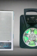 “Bluetooth portable speaker with mic input and LED lights”

“Rechargeable speaker with handle and USB SD AUX input”

“Portable sound system for parties and travel – GTS1779”

“Karaoke-ready speaker with dynamic sound and LED effects”

“GTS1779 speaker system with packaging and accessories”