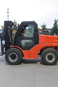 CanLift All-Terrain Forklift parked outside a building
Side view of CanLift Mini Wheel Loader on construction site
CanLift 4WD Diesel Forklift with red and black exterior