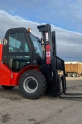 CanLift All-Terrain Forklift parked outside a building
Side view of CanLift Mini Wheel Loader on construction site
CanLift 4WD Diesel Forklift with red and black exterior