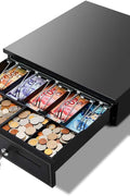 New Cash Register Safe Drawer with Key Lock – Secure Steel Till for Retail & POS Use | 2504091 - with | Sold by Uncle Wiener's Wholesale