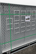 6 FT × 10 FT Chain Link Fence Panels with Bases – Portable Galvanized Security Barrier