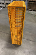 Ventilated mesh-sided plastic animal transport cage for poultry and rabbits