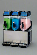 • “Triple tank commercial slush drink machine – 36L capacity”
• “Frozen drink dispenser with LED top lighting”
• “Side view of commercial slush machine in stainless steel finish”
• “24L double tank slush drink machine for bars and cafés”
• “Embraco-powered commercial frozen drink machine”