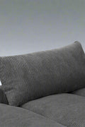 Oversized modular corduroy sofa with ottoman

Gray corduroy sectional sofa

Cream corduroy sofa with plush seating

Custom living room layout with ottoman

Deep seat cozy couch with corduroy fabric
