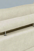 Oversized modular corduroy sofa with ottoman

Gray corduroy sectional sofa

Cream corduroy sofa with plush seating

Custom living room layout with ottoman

Deep seat cozy couch with corduroy fabric
