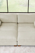 Oversized modular corduroy sofa with ottoman

Gray corduroy sectional sofa

Cream corduroy sofa with plush seating

Custom living room layout with ottoman

Deep seat cozy couch with corduroy fabric