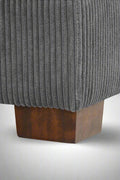 Oversized modular corduroy sofa with ottoman

Gray corduroy sectional sofa

Cream corduroy sofa with plush seating

Custom living room layout with ottoman

Deep seat cozy couch with corduroy fabric
