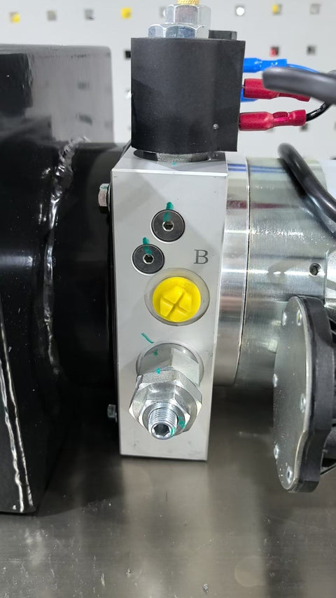 “12V double acting hydraulic pump with 8 quart reservoir”

“Trailer lift hydraulic power unit with remote pendant”

“Heavy-duty hydraulic hoist pump – 6 quart tank variant”