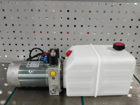 “12V double acting hydraulic pump with 8 quart reservoir”

“Trailer lift hydraulic power unit with remote pendant”

“Heavy-duty hydraulic hoist pump – 6 quart tank variant”