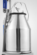 Stainless steel portable cow and goat milking machine with wheels – single and double milker setup