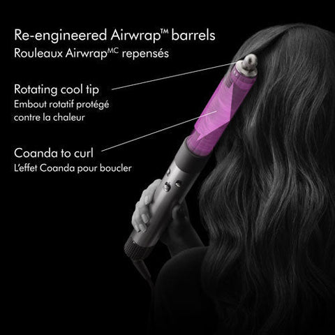 Airwrap curling barrel for long hair – no heat styling tool