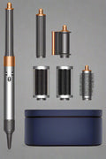 Dyson Airwrap Long Styler with attachments in nickel copper finish