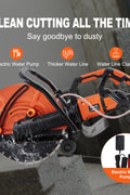 16-inch electric concrete saw with wet cutting feature
3200W heavy-duty masonry cutter for construction
Concrete saw cutting through brick and stone
Ergonomic dual handle concrete saw with water feed
Durable AC-powered saw for masonry and demolition