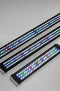Full spectrum RGB LED aquarium light for freshwater tanks
Energy-efficient LED light fixture for fish and plants
Slim LED aquarium light for 24 to 72 inch tanks
Adjustable RGB aquarium lighting with mounting brackets