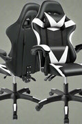 Black and Gray Gaming Office Chair Front View

Racing Style Chair with Adjustable Recline

Multiple Color Variants of Gaming Chairs

High Back Ergonomic Office Chair with Pillows