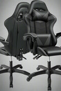 Black and Gray Gaming Office Chair Front View

Racing Style Chair with Adjustable Recline

Multiple Color Variants of Gaming Chairs

High Back Ergonomic Office Chair with Pillows