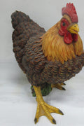 Hand-painted chicken hen statue for garden
Lifelike resin chicken sculpture for patio or porch
Rustic farmhouse garden chicken decoration