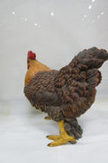 Hand-painted chicken hen statue for garden
Lifelike resin chicken sculpture for patio or porch
Rustic farmhouse garden chicken decoration