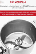 "700g electric stainless steel grain grinder with safety lid"

"High-speed commercial spice mill with overload protection"

"Herb and grain electric grinder for kitchen and lab use"