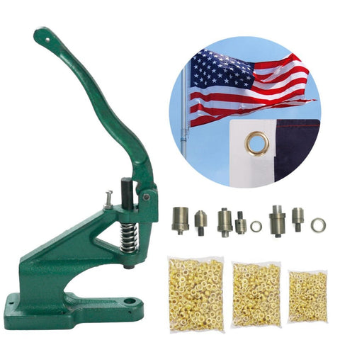 New Grommet Machine with 1500 Grommets – Heavy Duty Eyelet Hand Press Tool Kit GMHT - with | Sold by Uncle Wiener's Wholesale